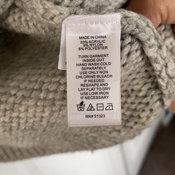 NWT CeCe gray bobble knit sweater XL - Picture 8 of 9